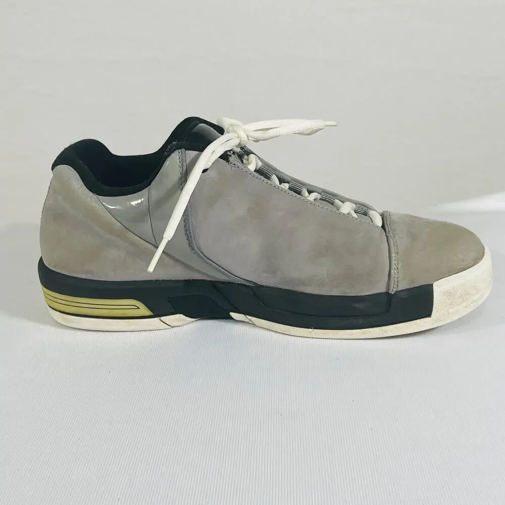 Jordan Mid Top Nike Shoes Gray Black Men's 8.5 TE3 LOW 453454-002 Sneakers